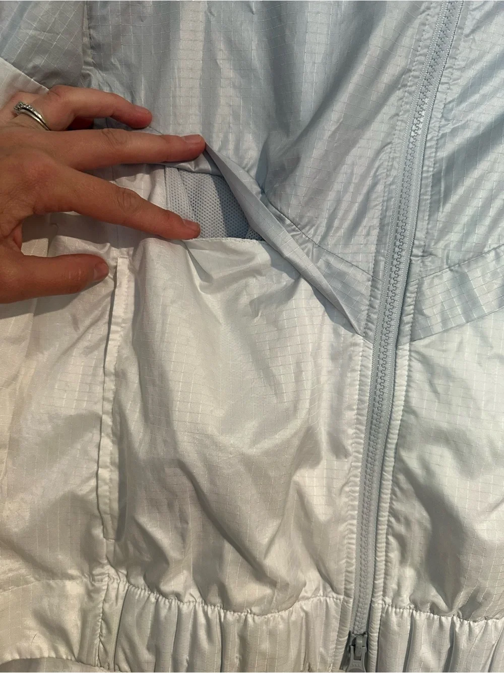 Nike Silver White Windrunner Windbreaker Jacket